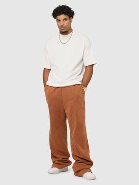 MNML Culture Kings NWT Boxing Oversized Baggy Sweatpants Orange Men's size M